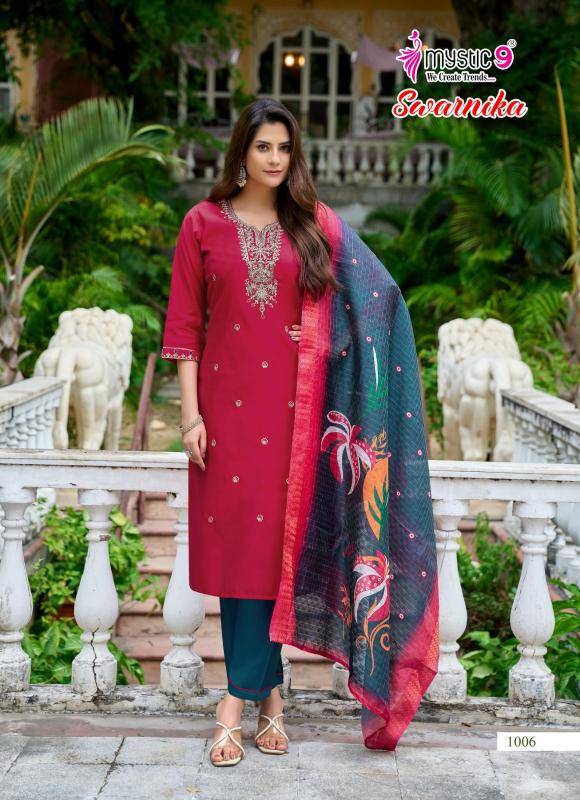 Mystic9 swarnika vol 1 Wholesale Kurti market